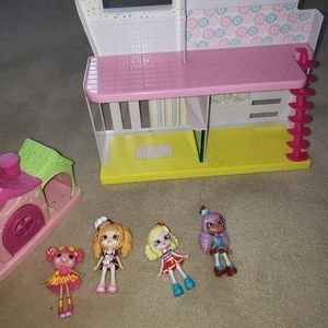 Shopkins house & mini shoppies doll bundle